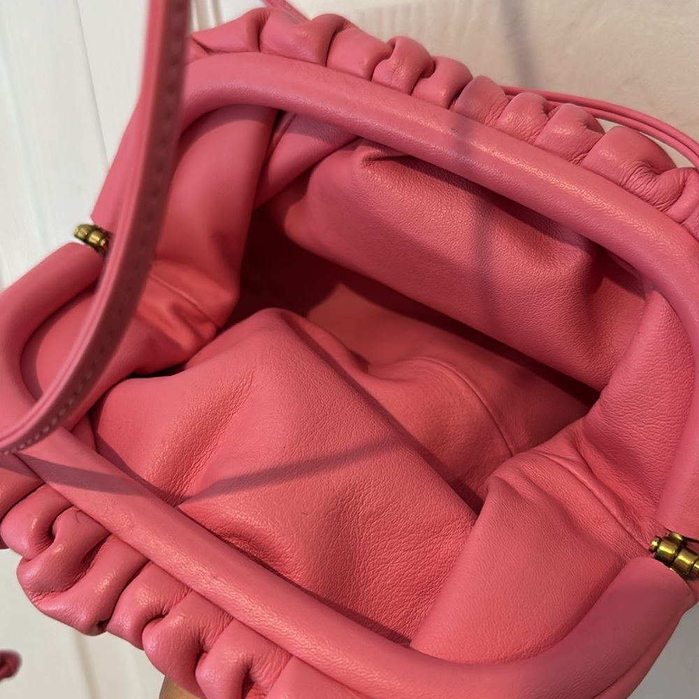 Pink Drawstring Crossbody - image 3